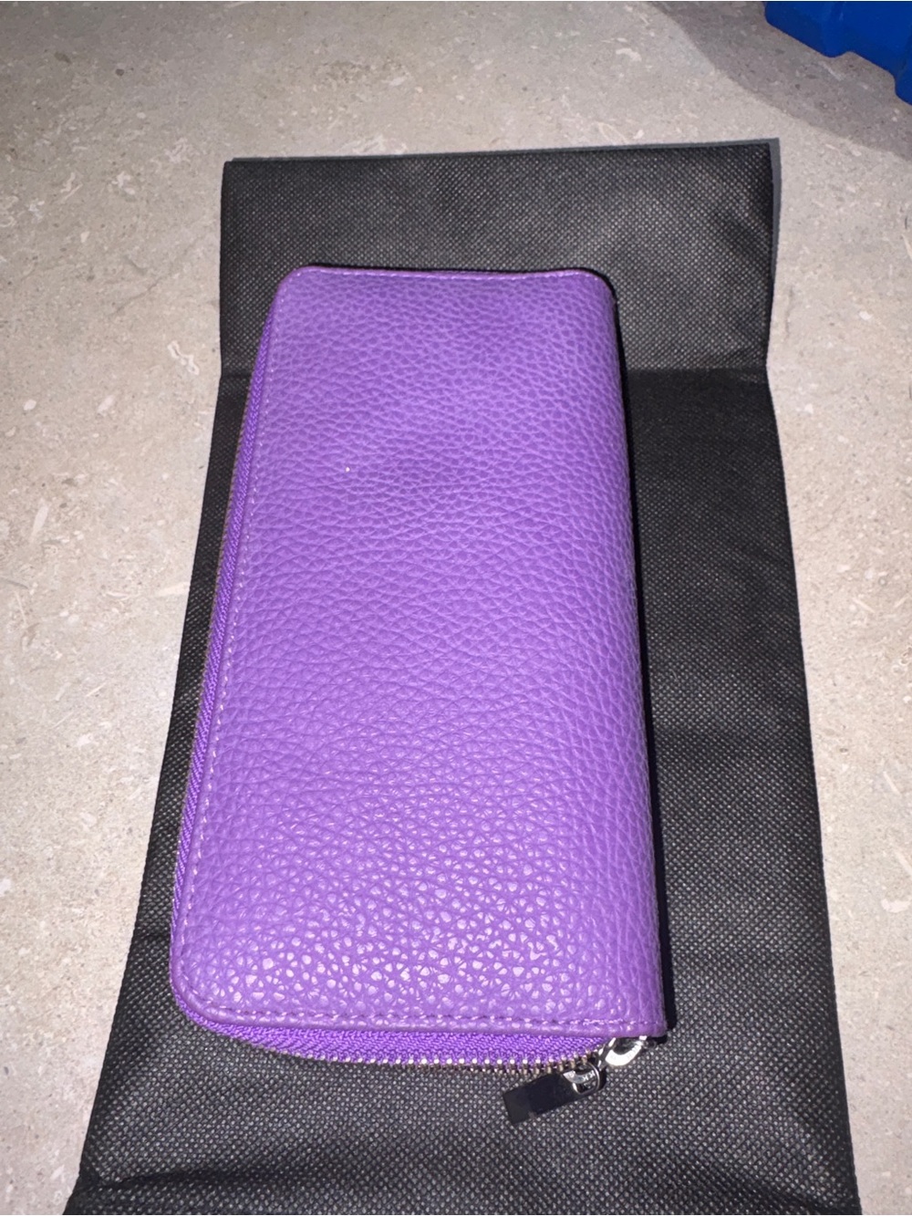 Matt & Nat Purple Pebble Zip Wallet - Picture 5 of 5